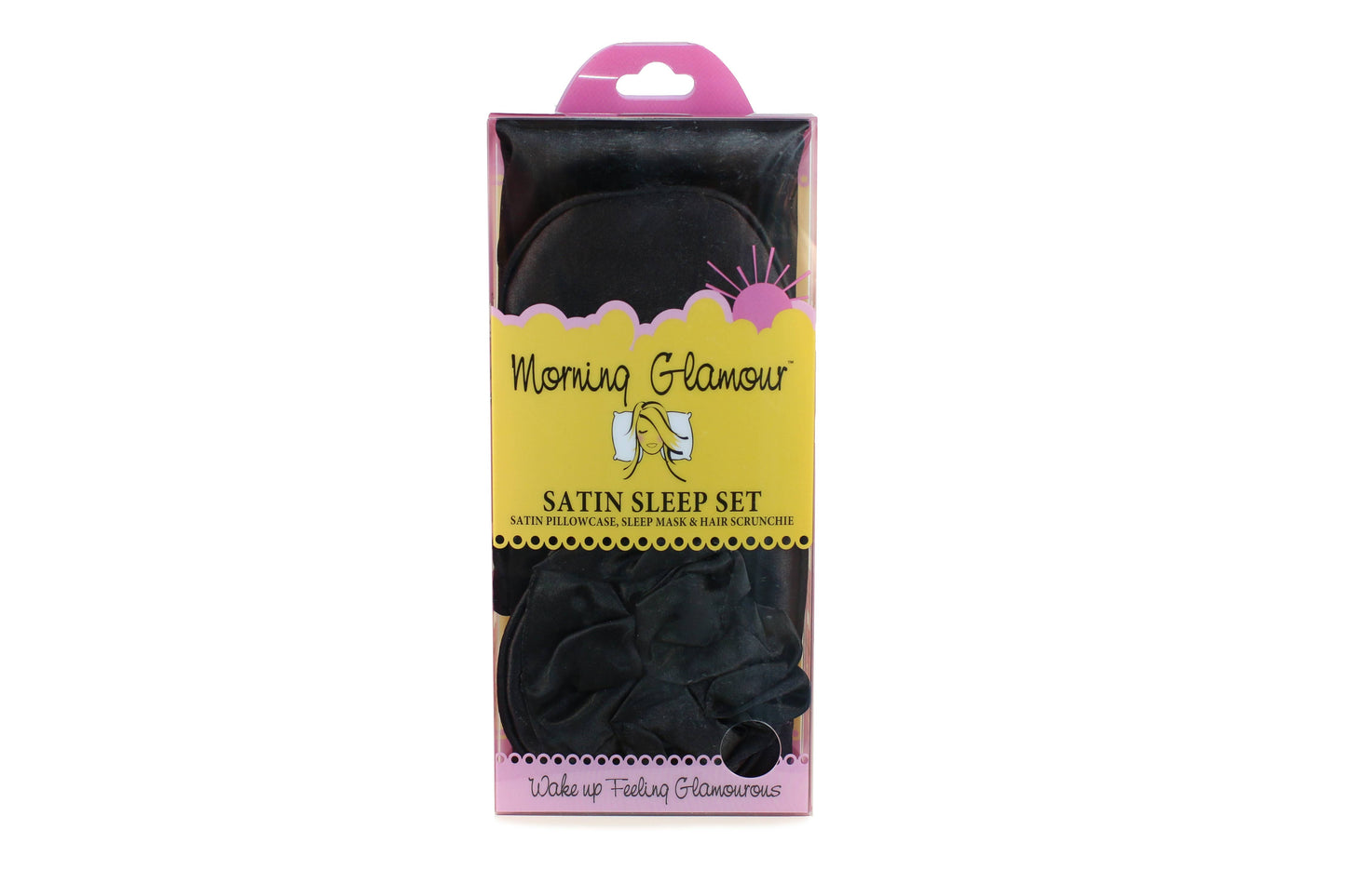 Ultimate Sleep Set Satin Pillowcase, Eye mask and Scrunchie: Pale Leopard