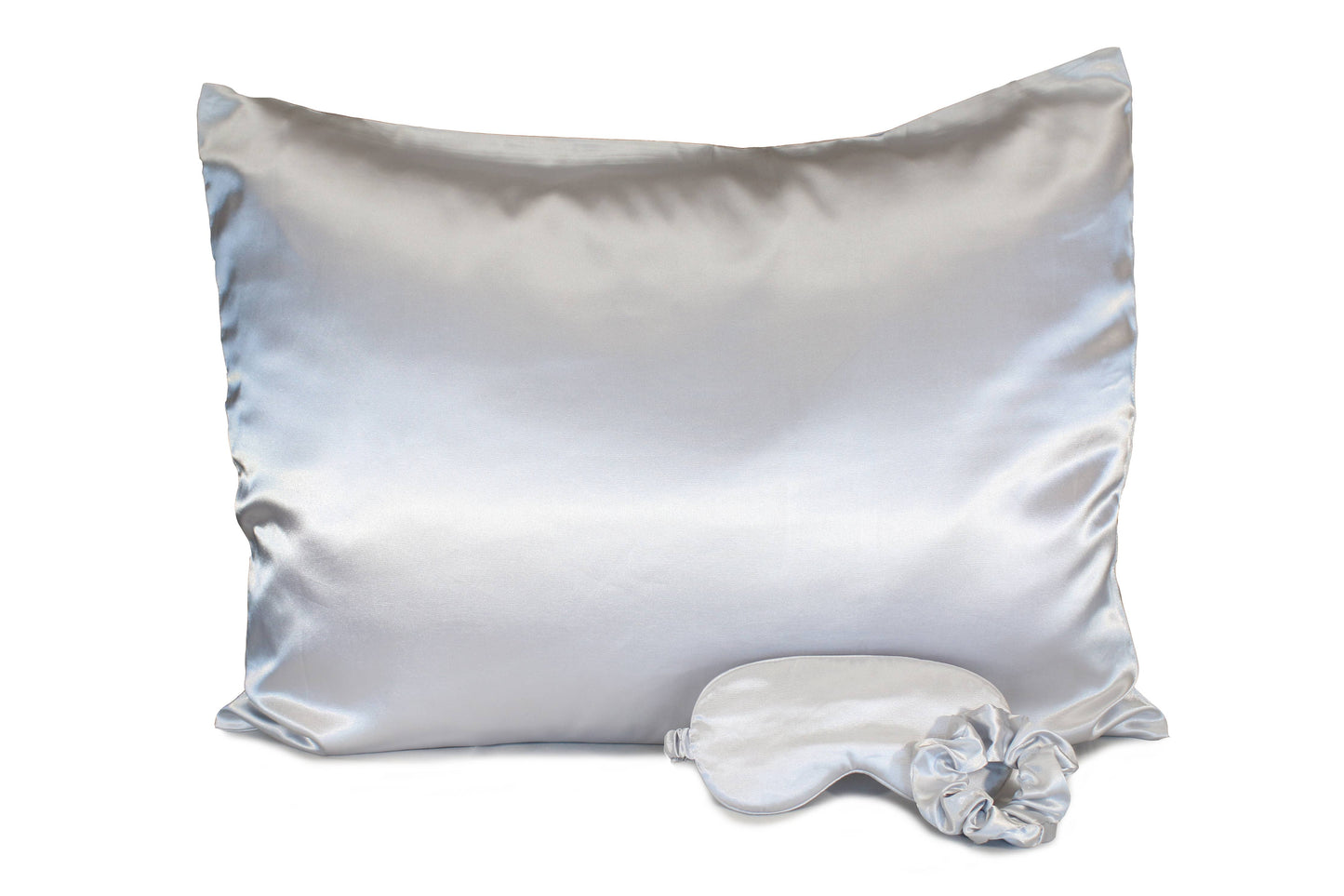 Ultimate Sleep Set Satin Pillowcase, Eye mask and Scrunchie: Pale Leopard