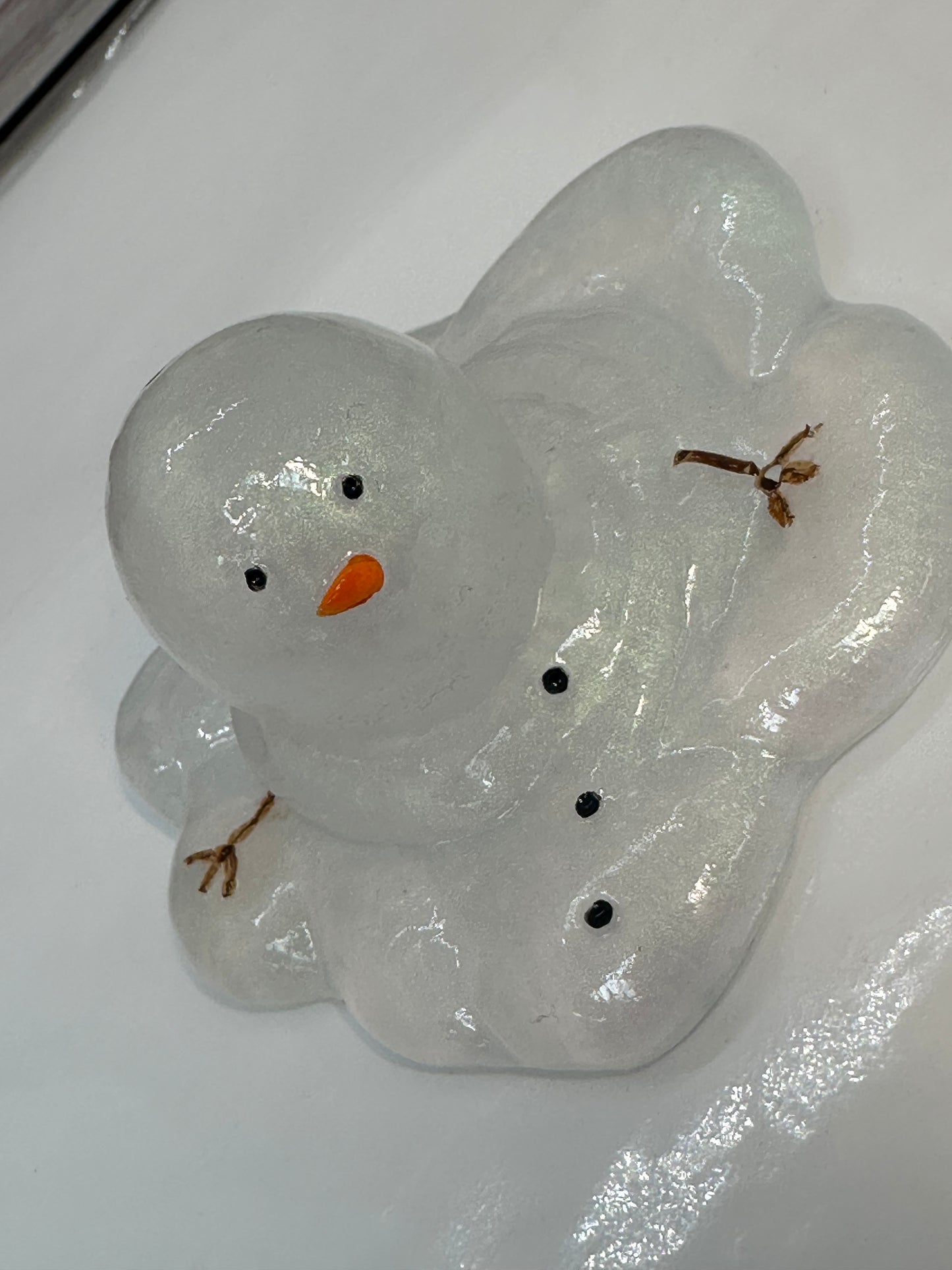 Melting Snowman Figurine
