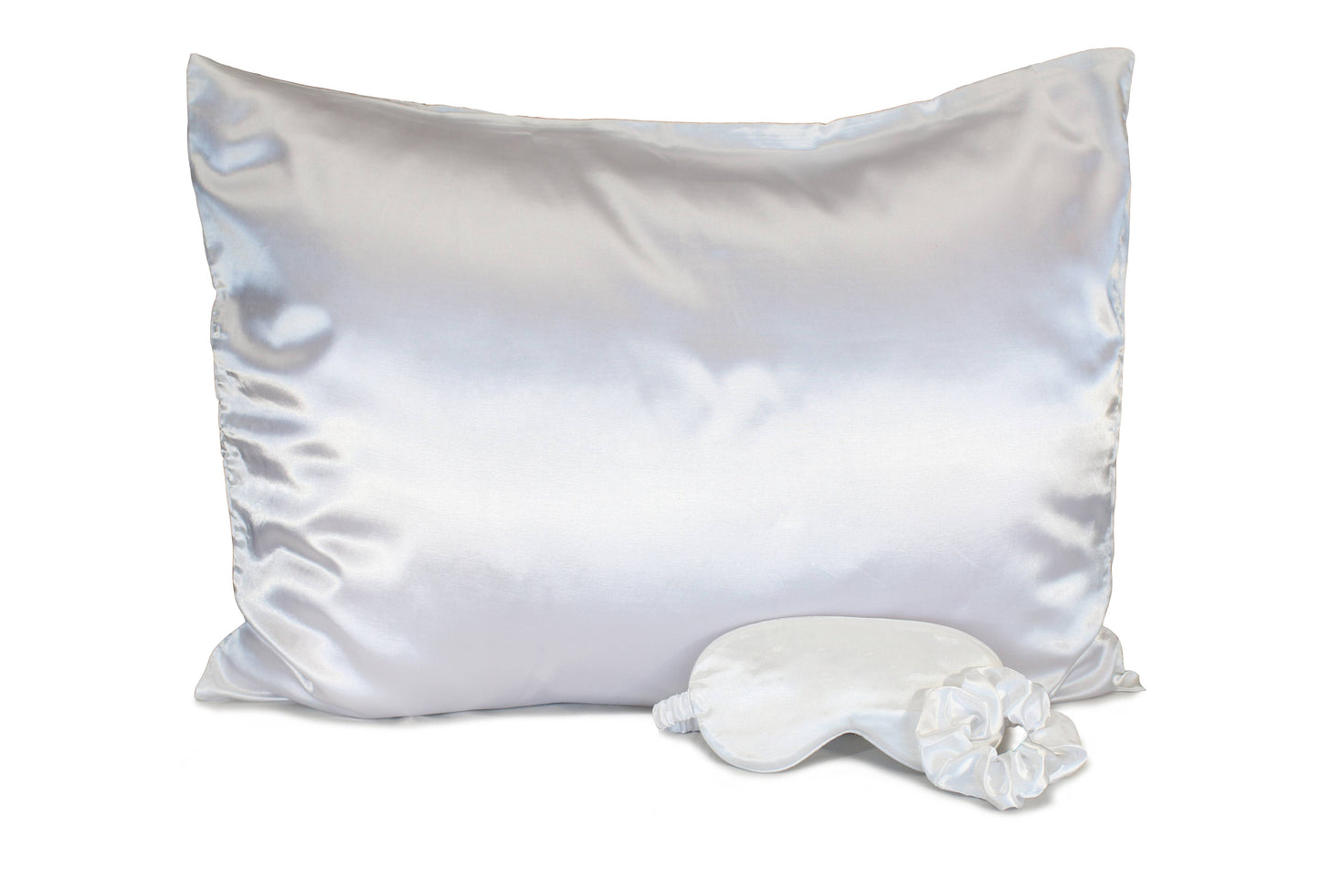 Ultimate Sleep Set Satin Pillowcase, Eye mask and Scrunchie: Pale Leopard