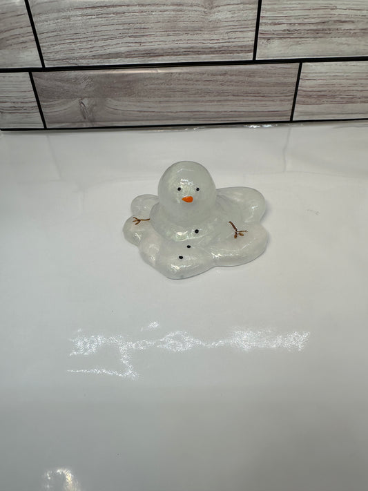 Melting Snowman Figurine