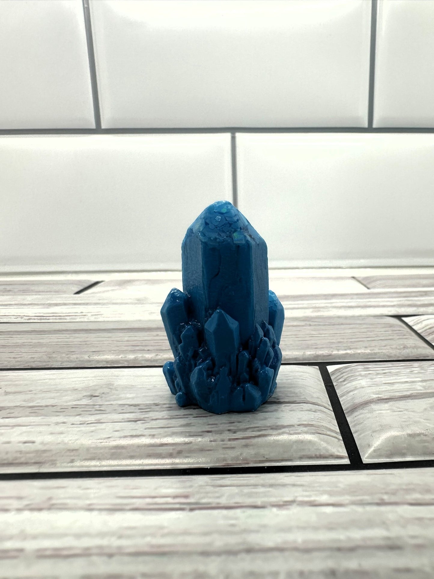 Mini Cobalt Monolith Resin Crystal