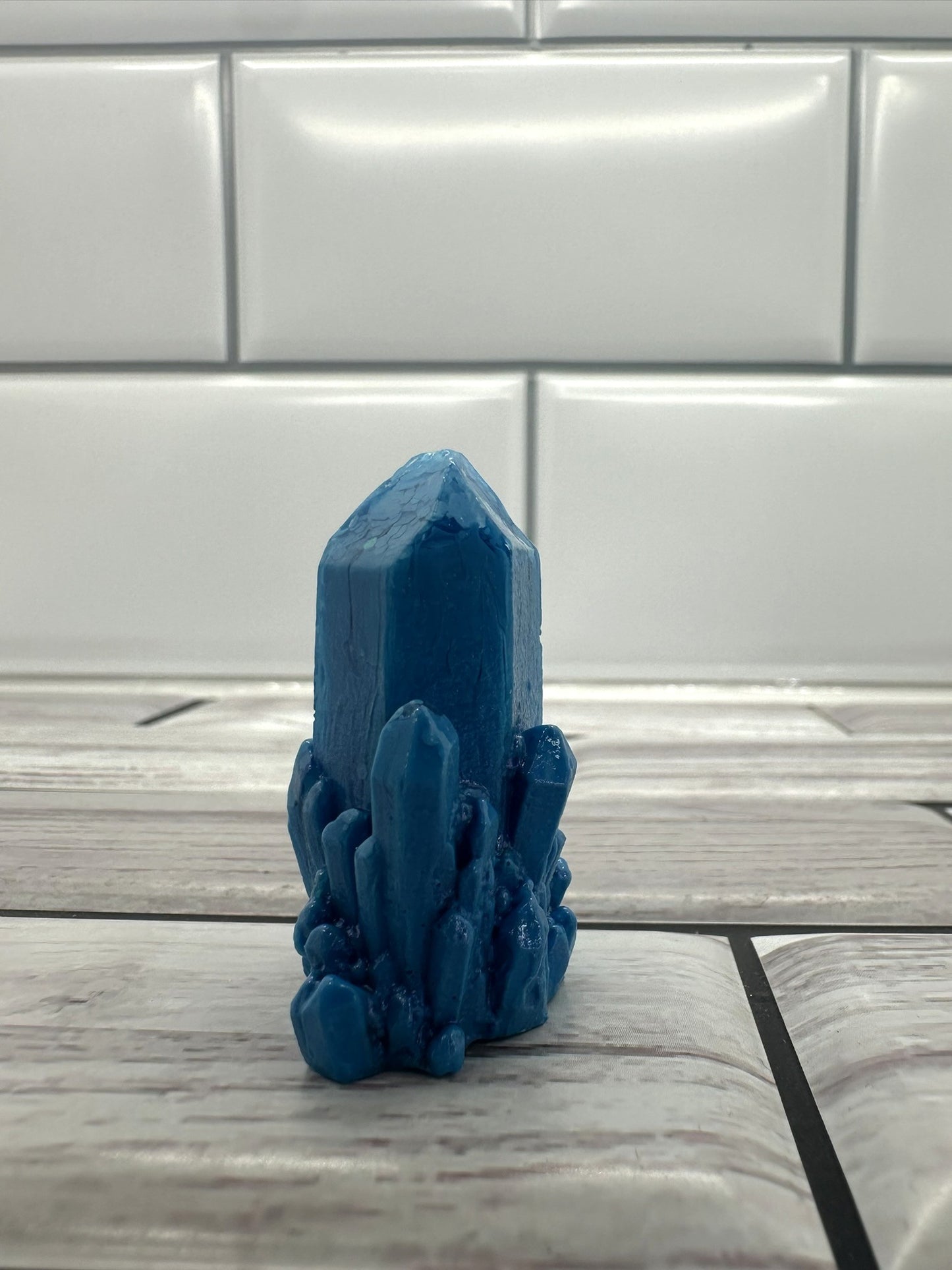 Mini Cobalt Monolith Resin Crystal