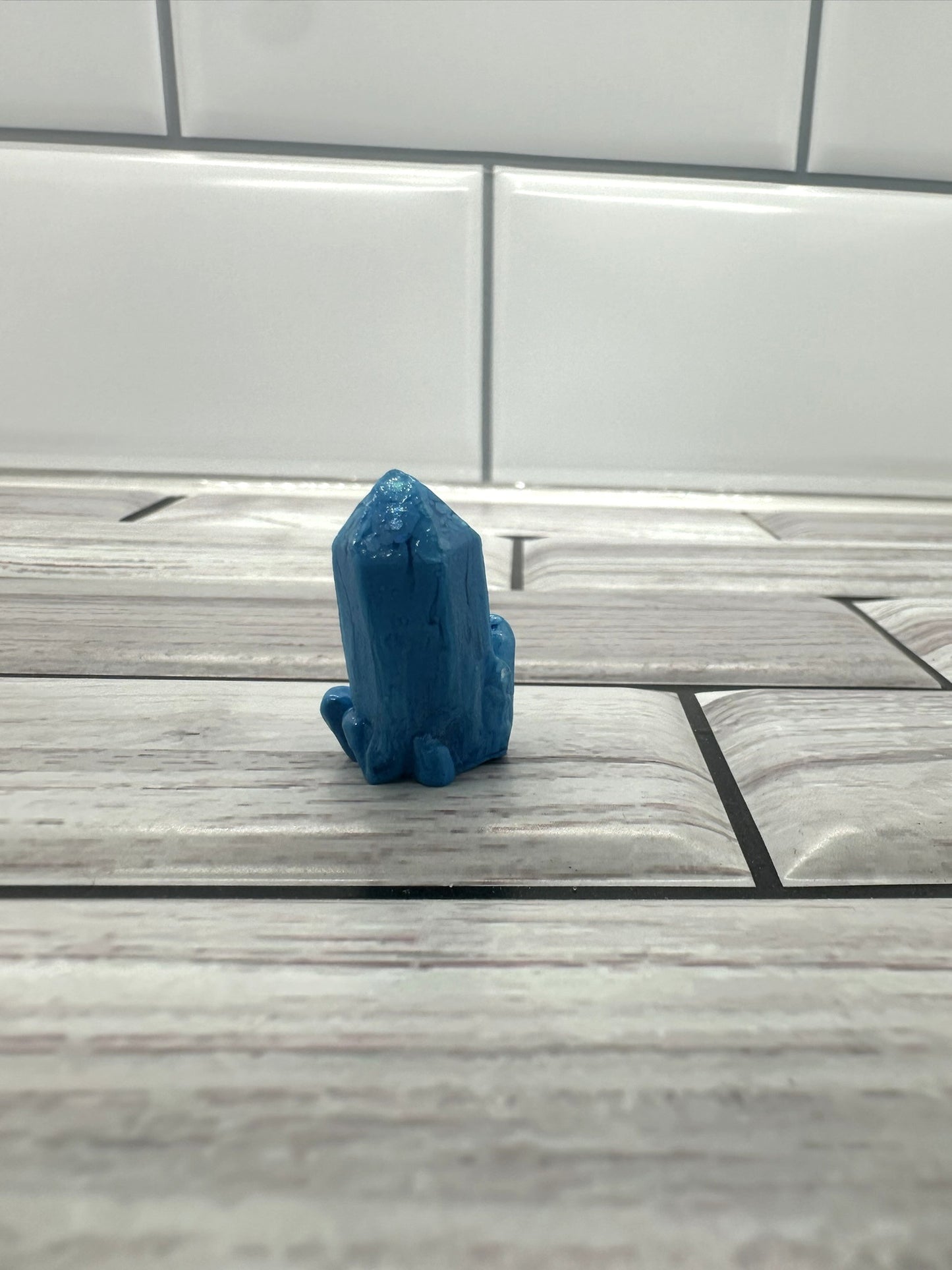 Mini Cobalt Monolith Resin Crystal #2