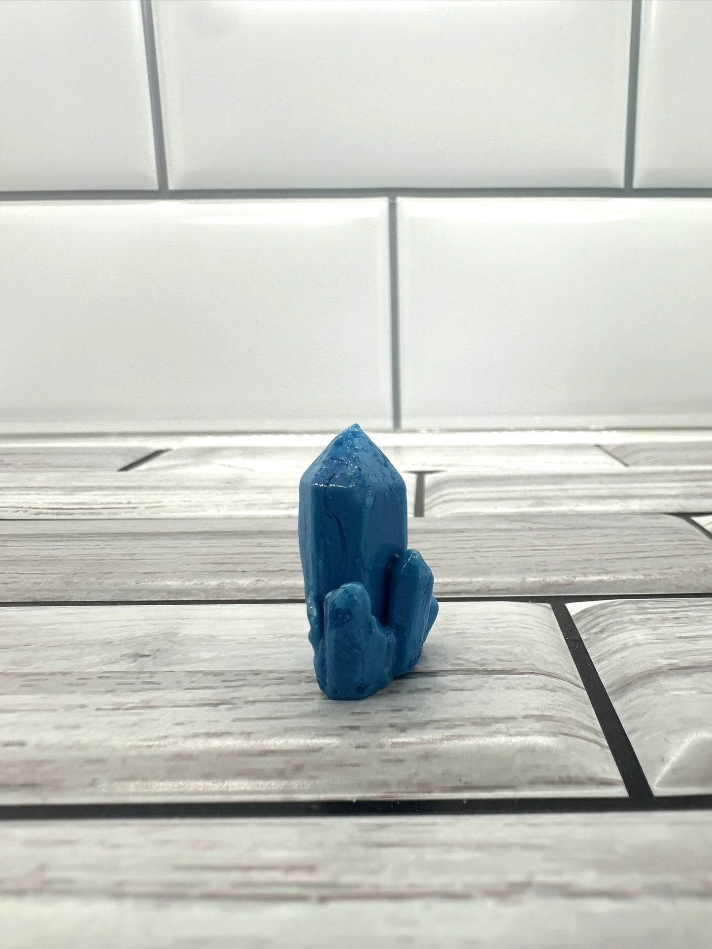 Mini Cobalt Monolith Resin Crystal #2