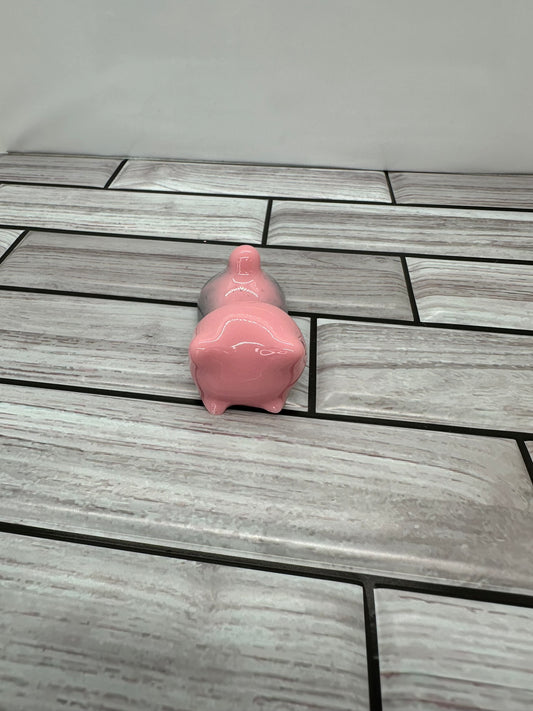 Tail Up Pink with Black Marble Cat Pen Rest Home Decor