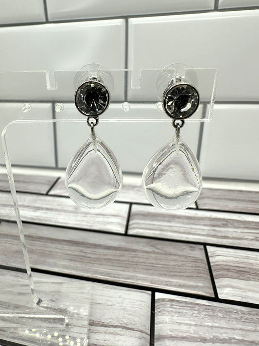 Clear Drop Earrings