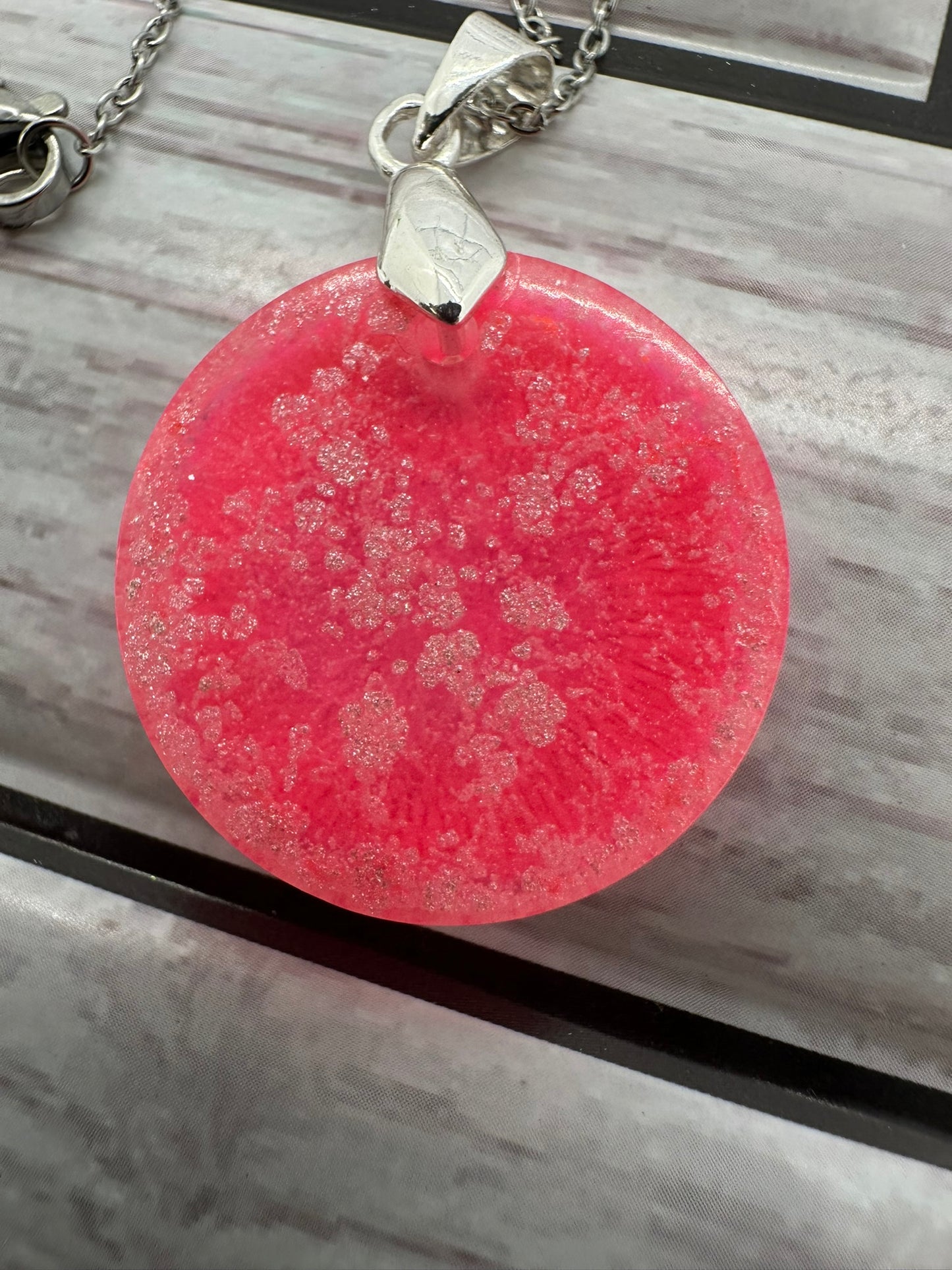 Pink Paradise Resin Necklace