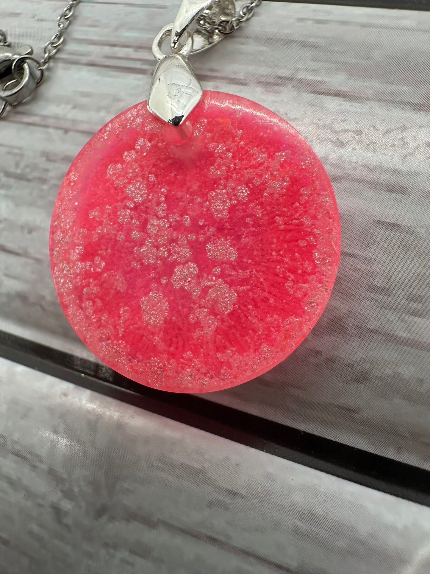 Pink Paradise Resin Necklace