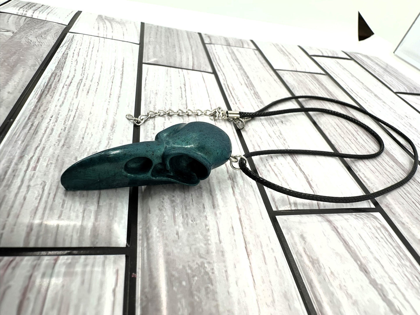 Raven's Rest Resin Necklace