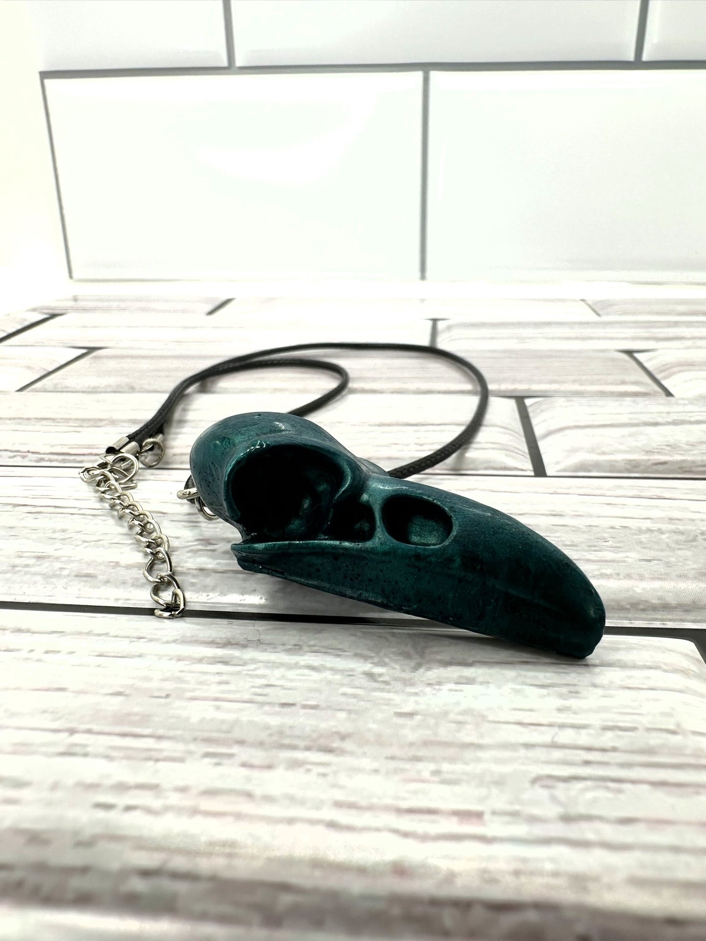 Raven's Rest Resin Necklace
