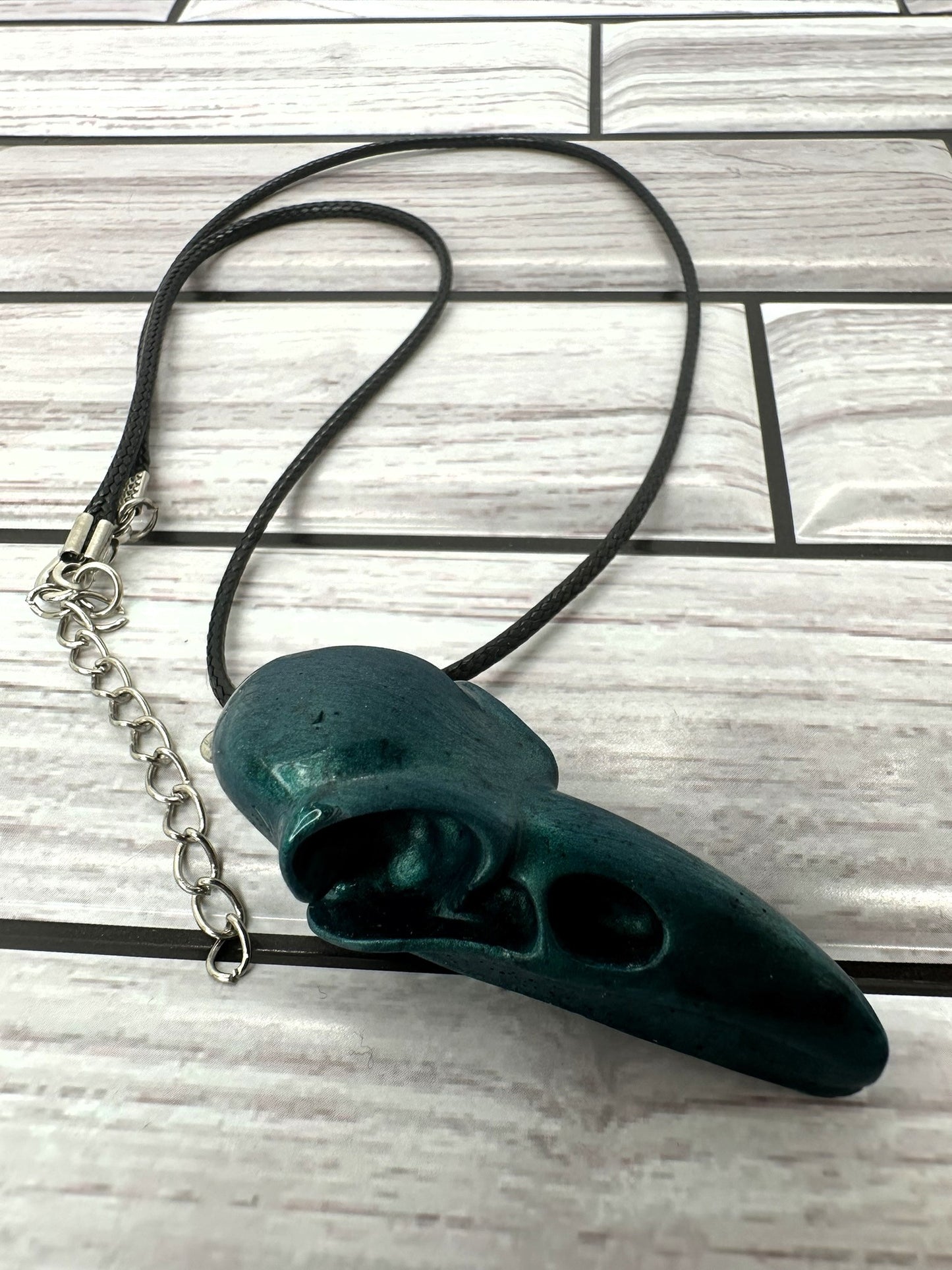Raven's Rest Resin Necklace