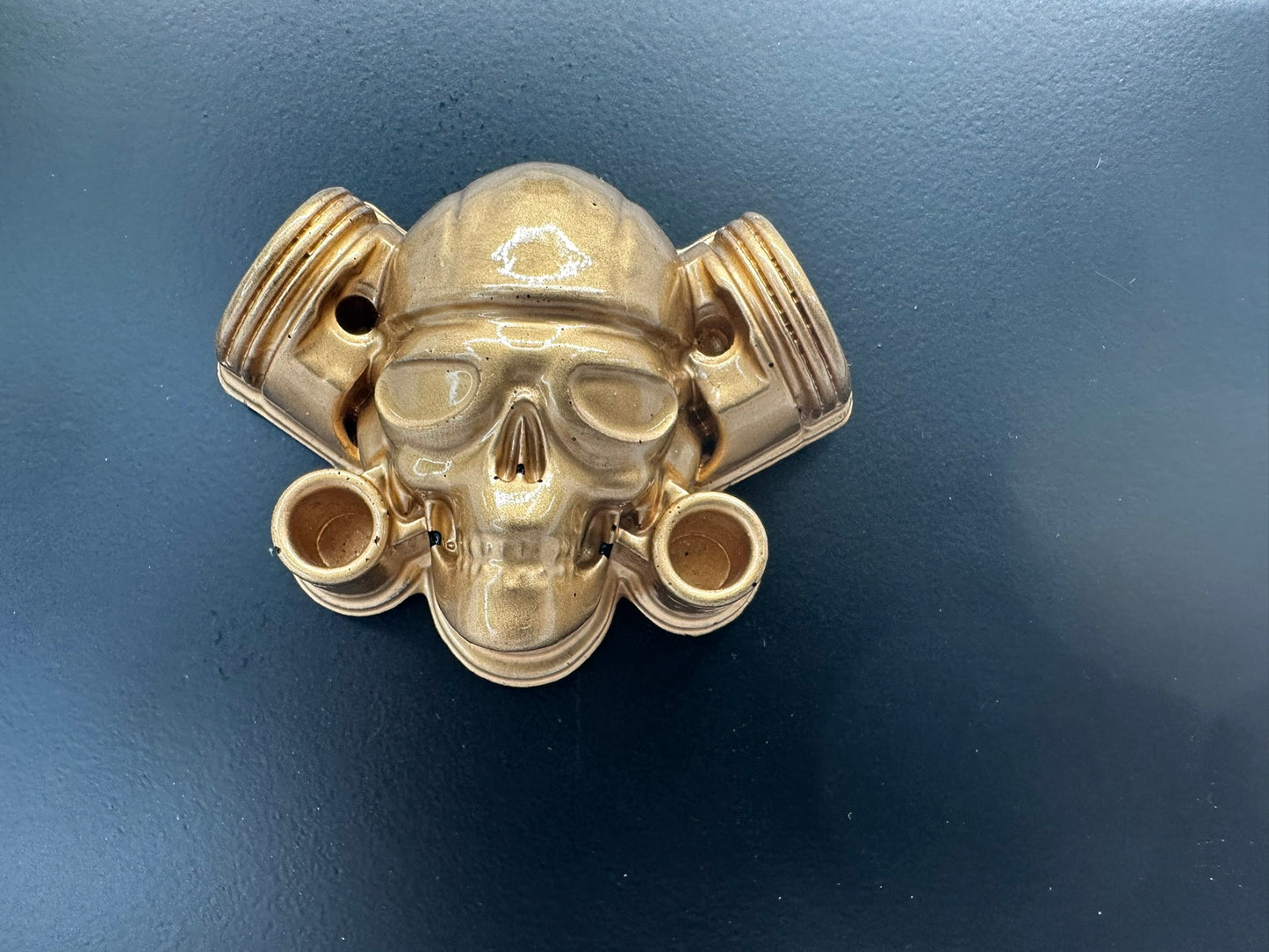 Gold Skull Resin Magnet