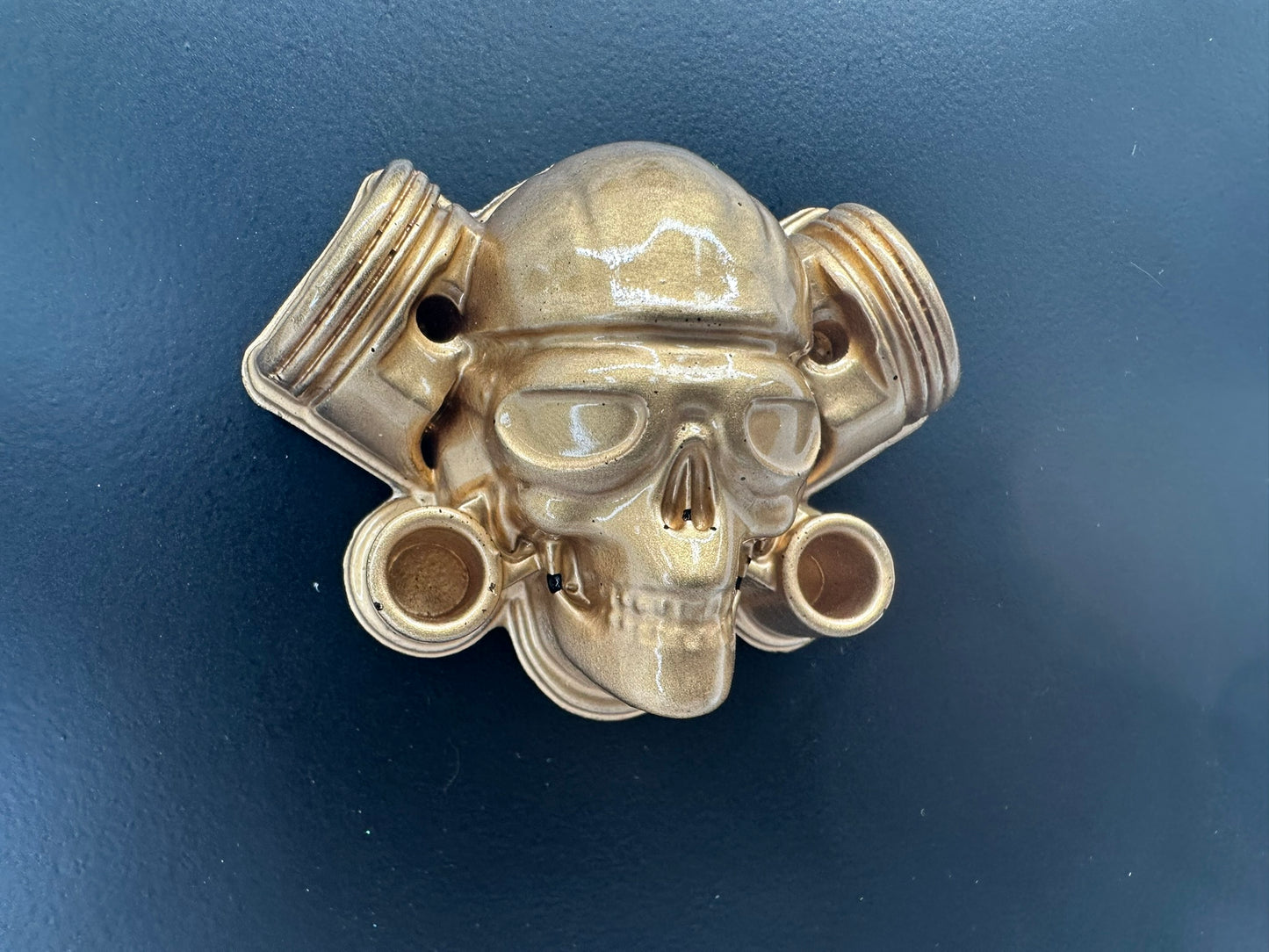 Gold Skull Resin Magnet