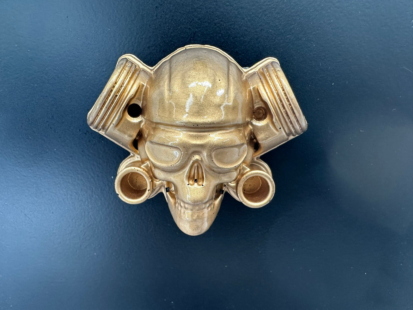 Gold Skull Resin Magnet