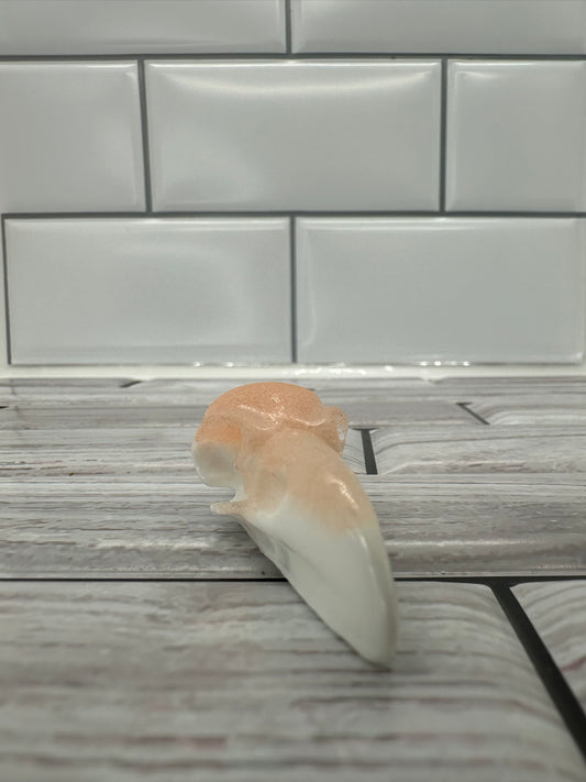 Pastel Goth Raven Skull Keychain