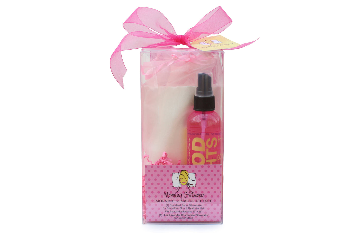 Gifts for Women's Gift Set Satin Pillowcase & Pillowmist: Leopard