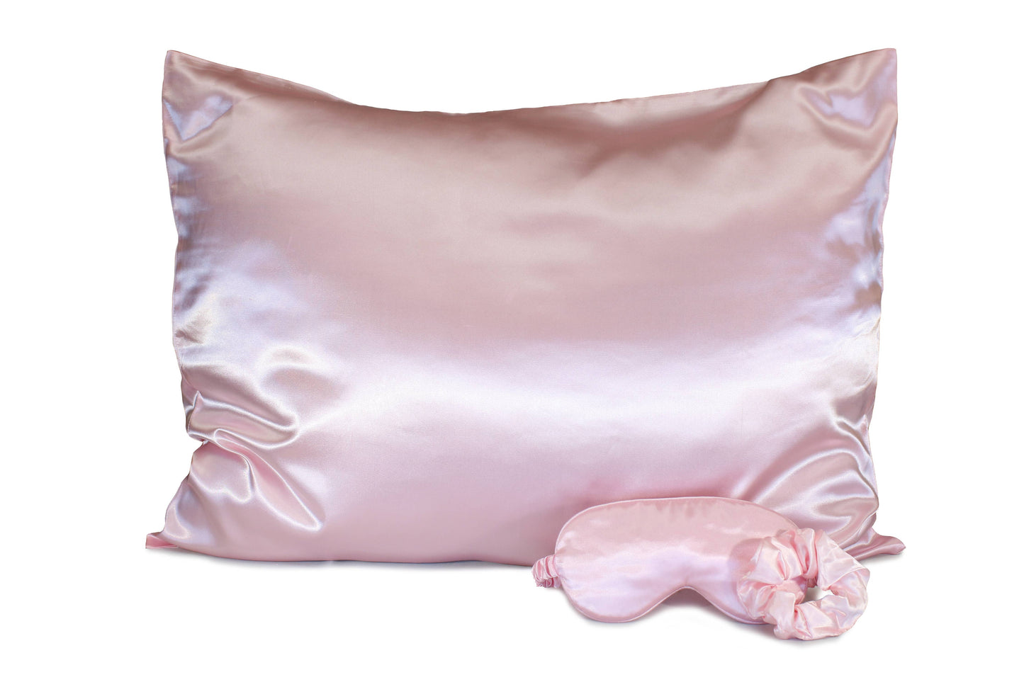 Ultimate Sleep Set Satin Pillowcase, Eye mask and Scrunchie: Pale Leopard