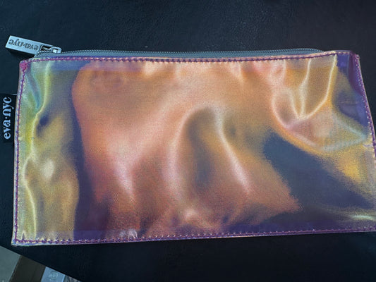Eva Nyc Pink Holographic Make up Bag