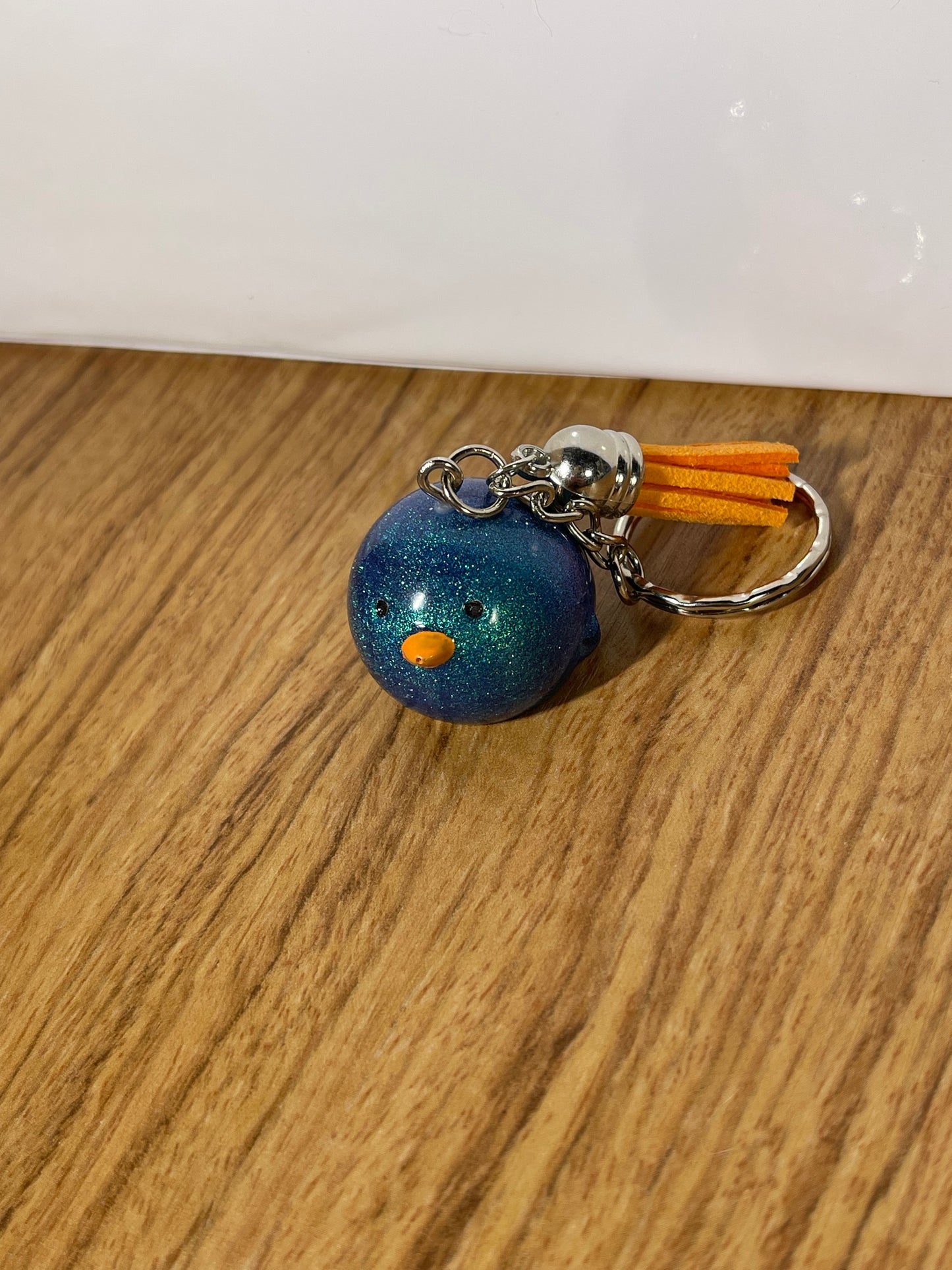 Shiny Blue Duck Keychain