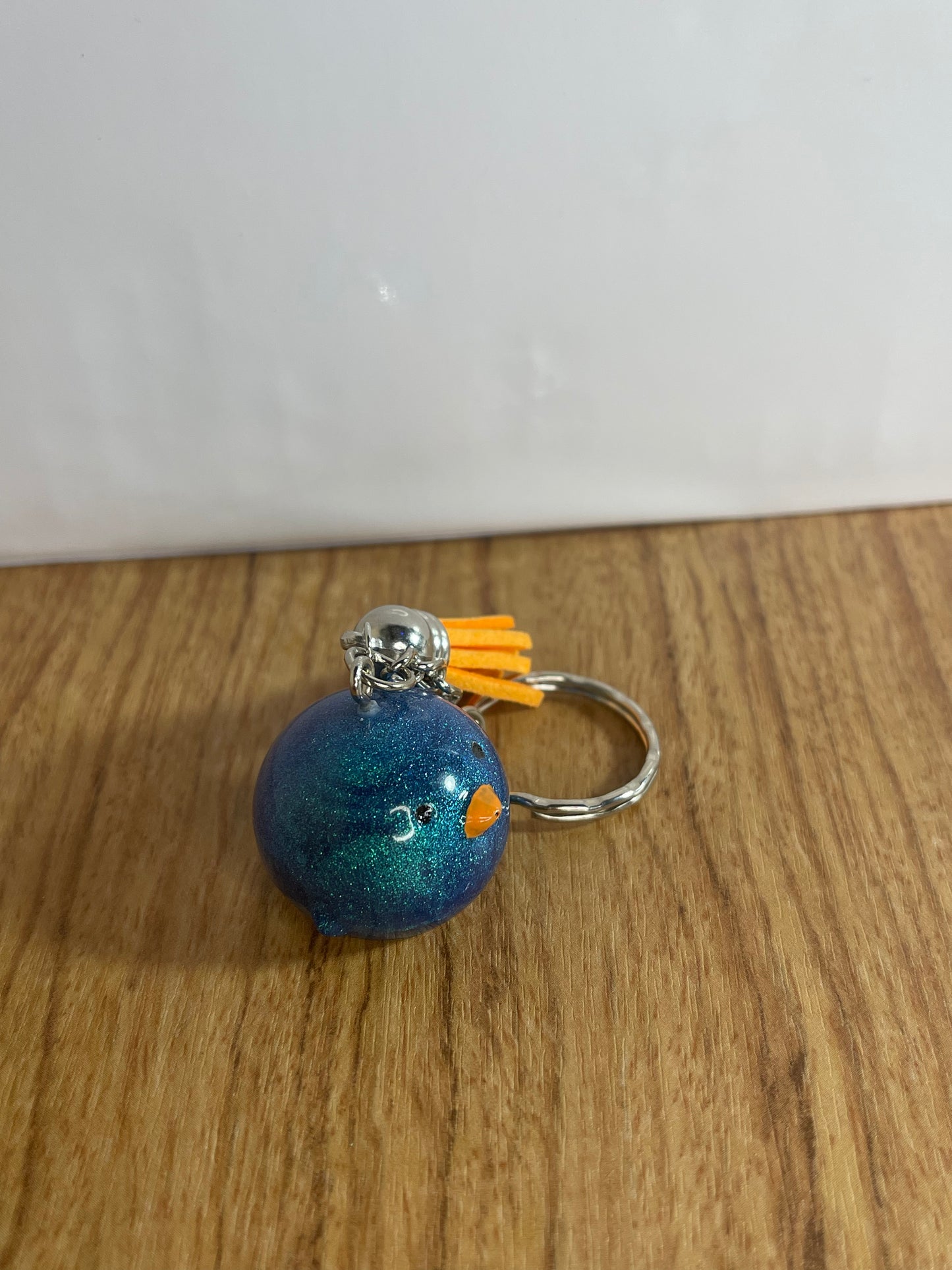 Shiny Blue Duck Keychain