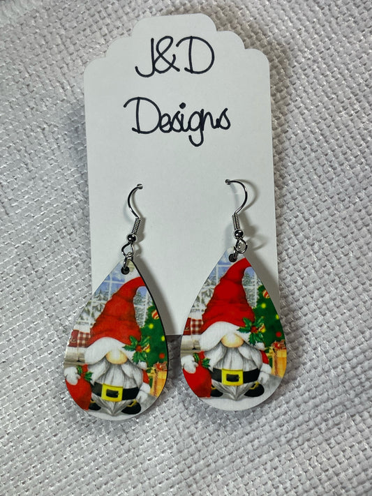 Gnome Christmas Earrings