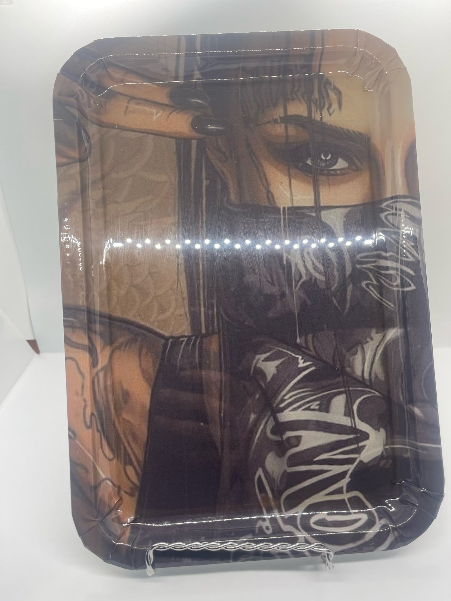Bandana Tattoo Girl Rolling Tray