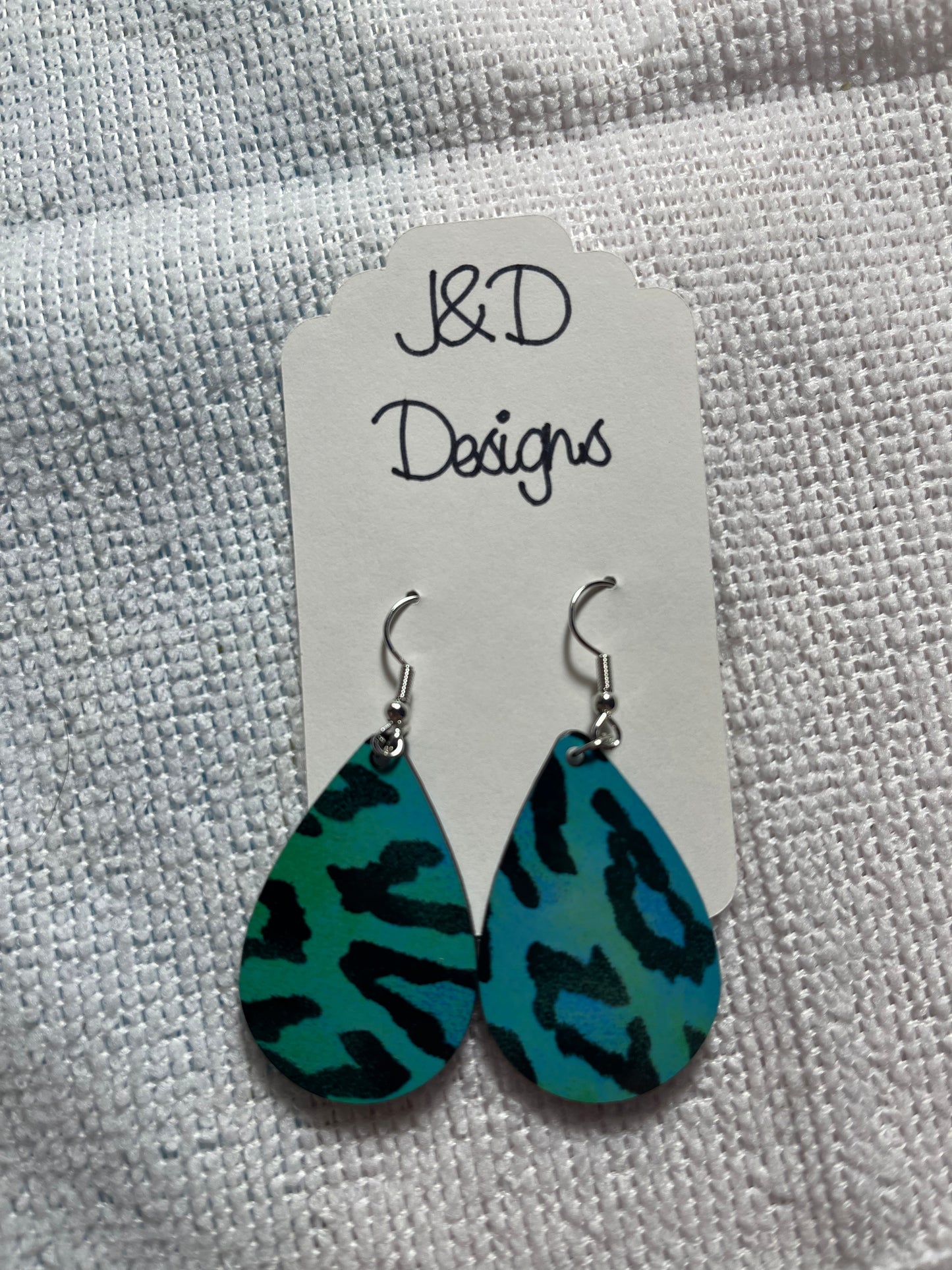 Teardrop Earrings - Multiple Styles Available - Skulls Christmas Leopard Antique