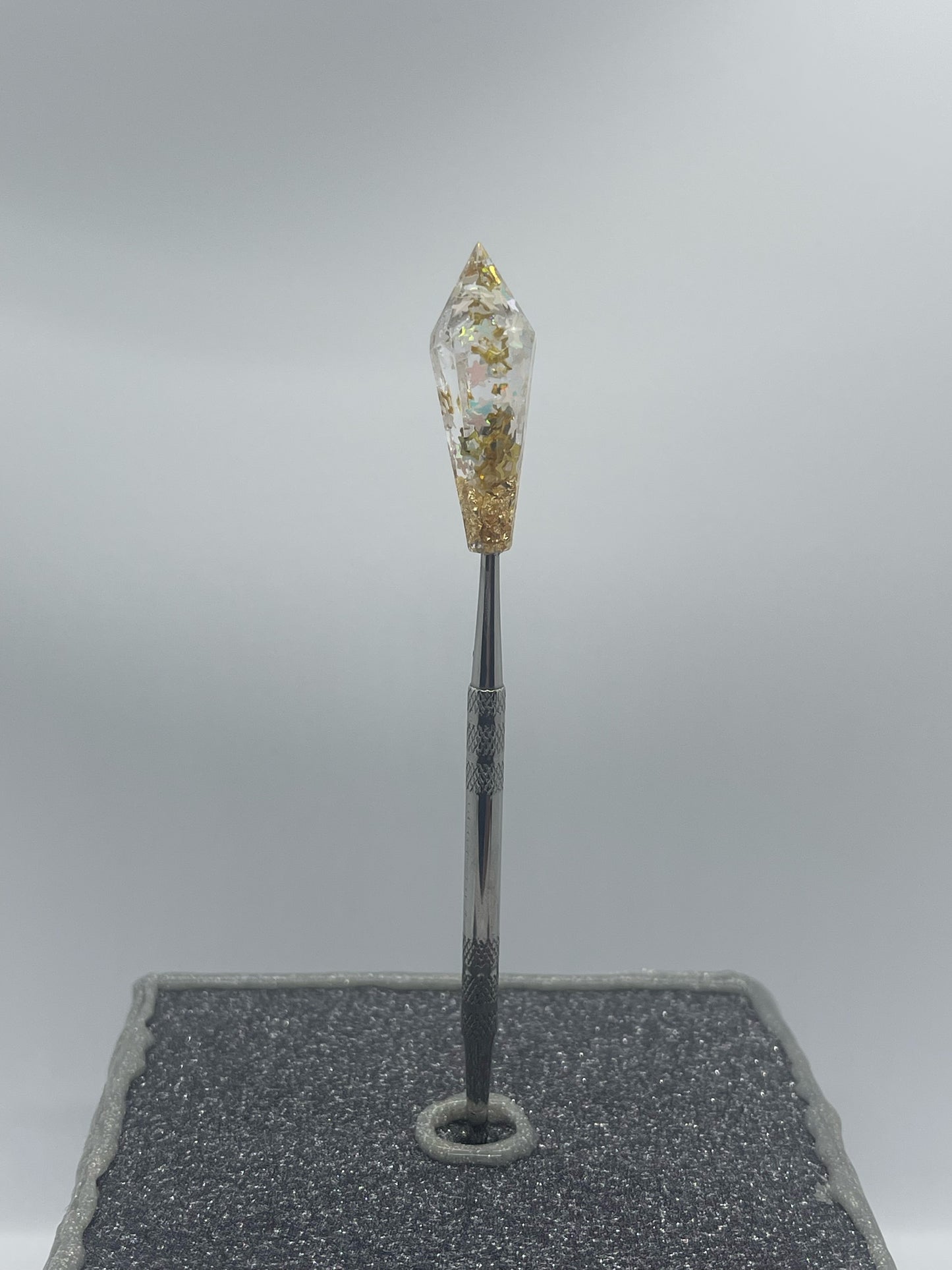 Gold with Star Crystal Wax Carving Tool Carver Dabber Dab Tool