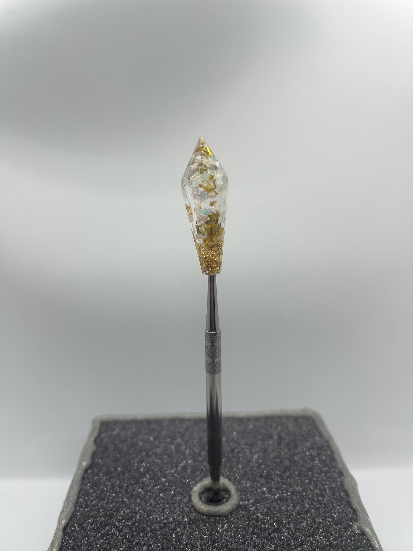 Gold with Star Crystal Wax Carving Tool Carver Dabber Dab Tool