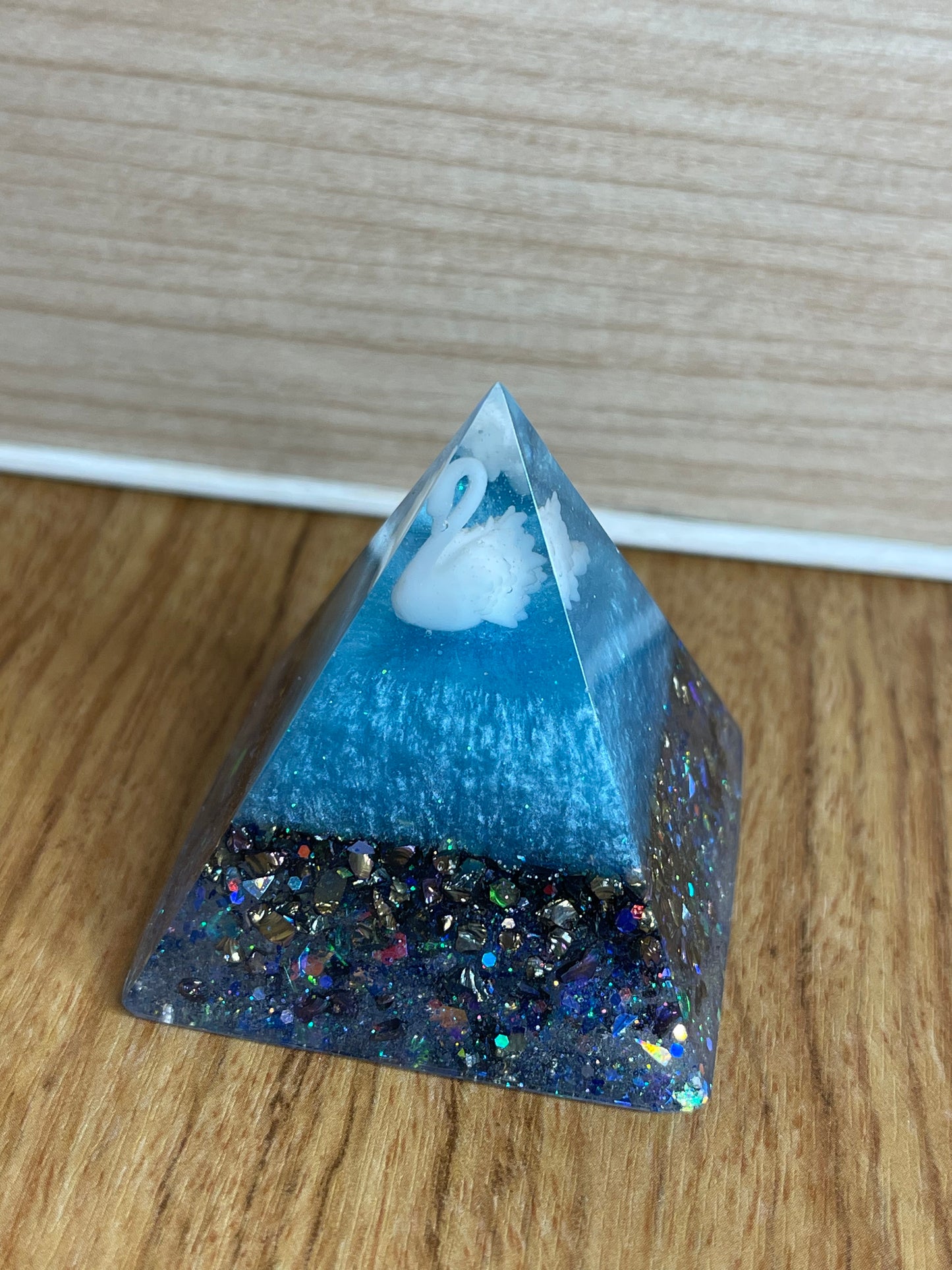 Swan in the Lake Pyramid Home Office Decor Decoration