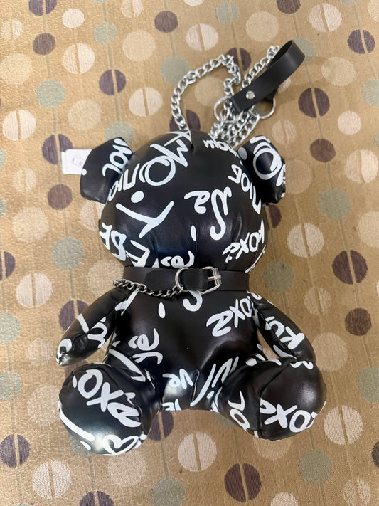 3D Bear Graffiti Purse