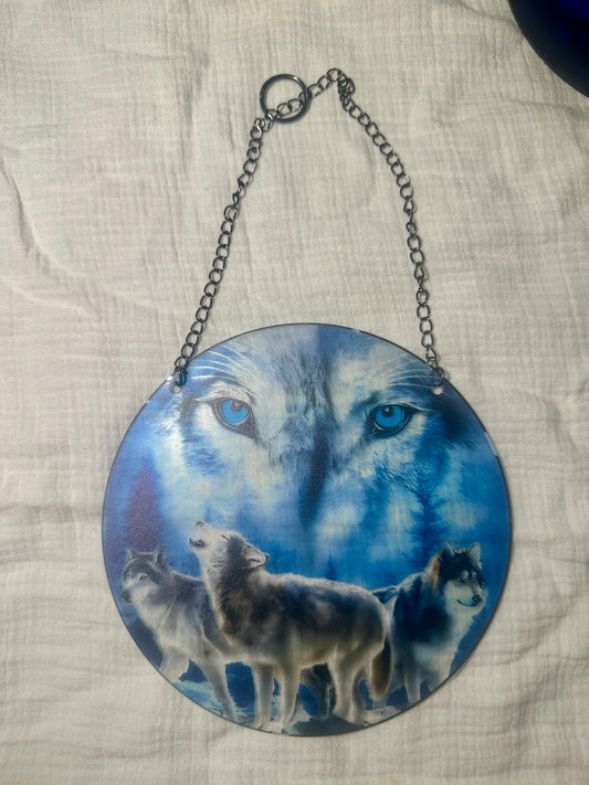 Wolf Pack Sun Catcher