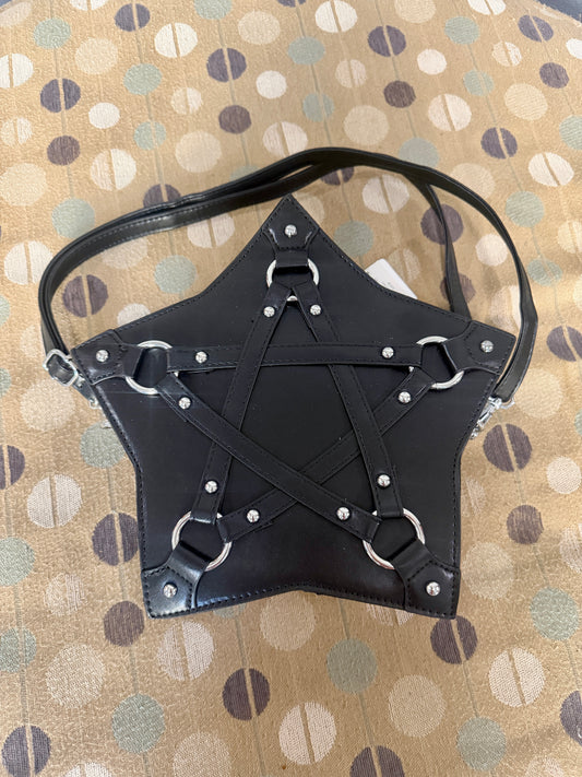 Black Star Shaped Purse Hand Bag
