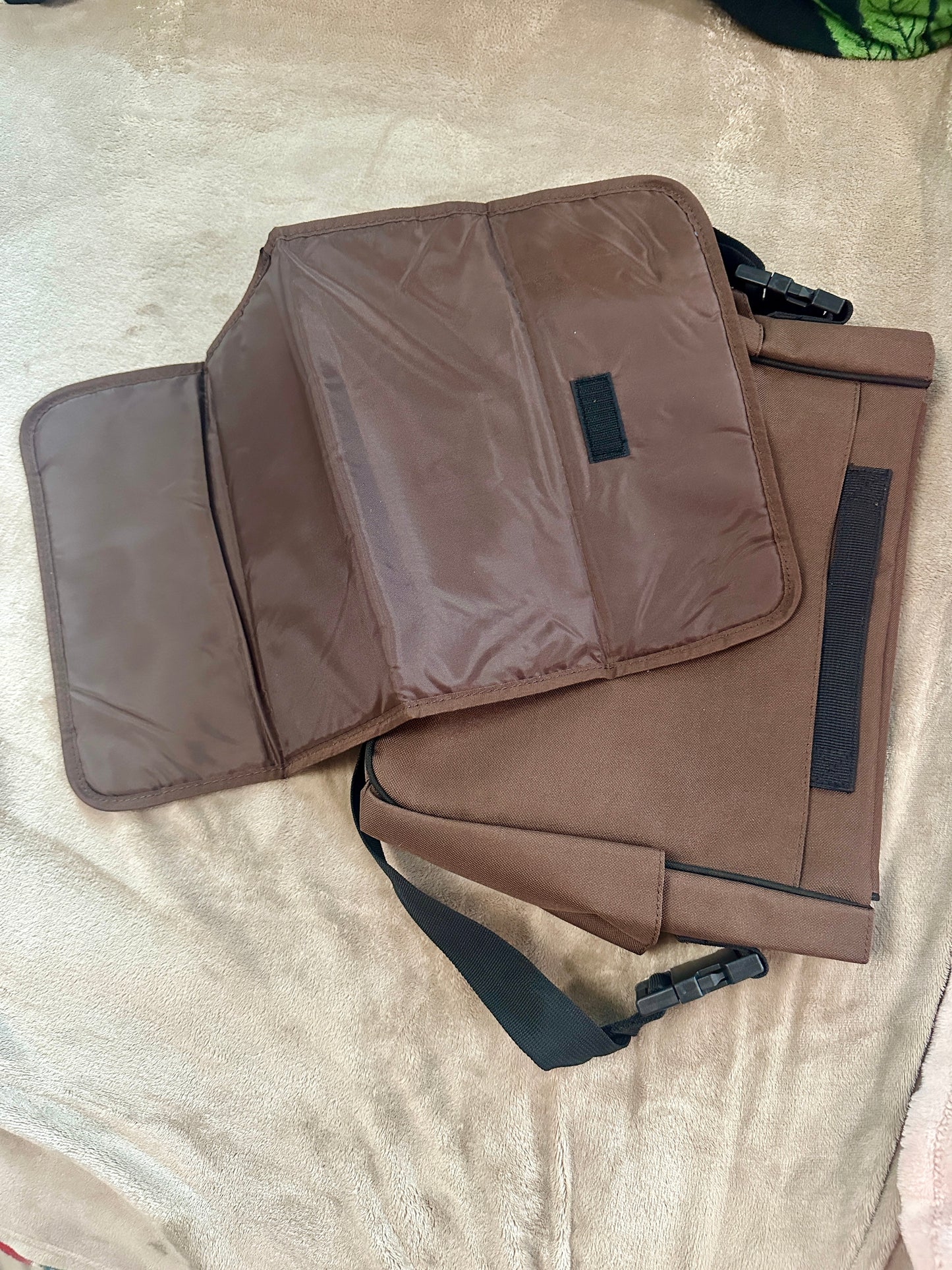 Brown diaper bag
