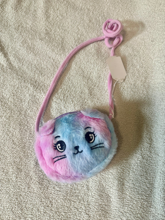 Girls Mini Cat Face Purse Cross Body