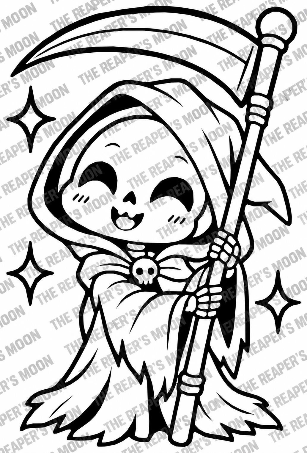 Cute Grim Reaper SVG Cut File