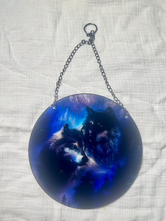 Sky Wolves Sun Catcher