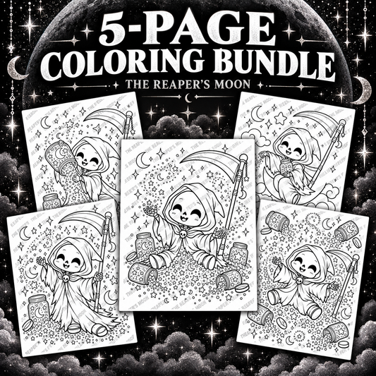 The Reaper Coloring Page Bundle #1