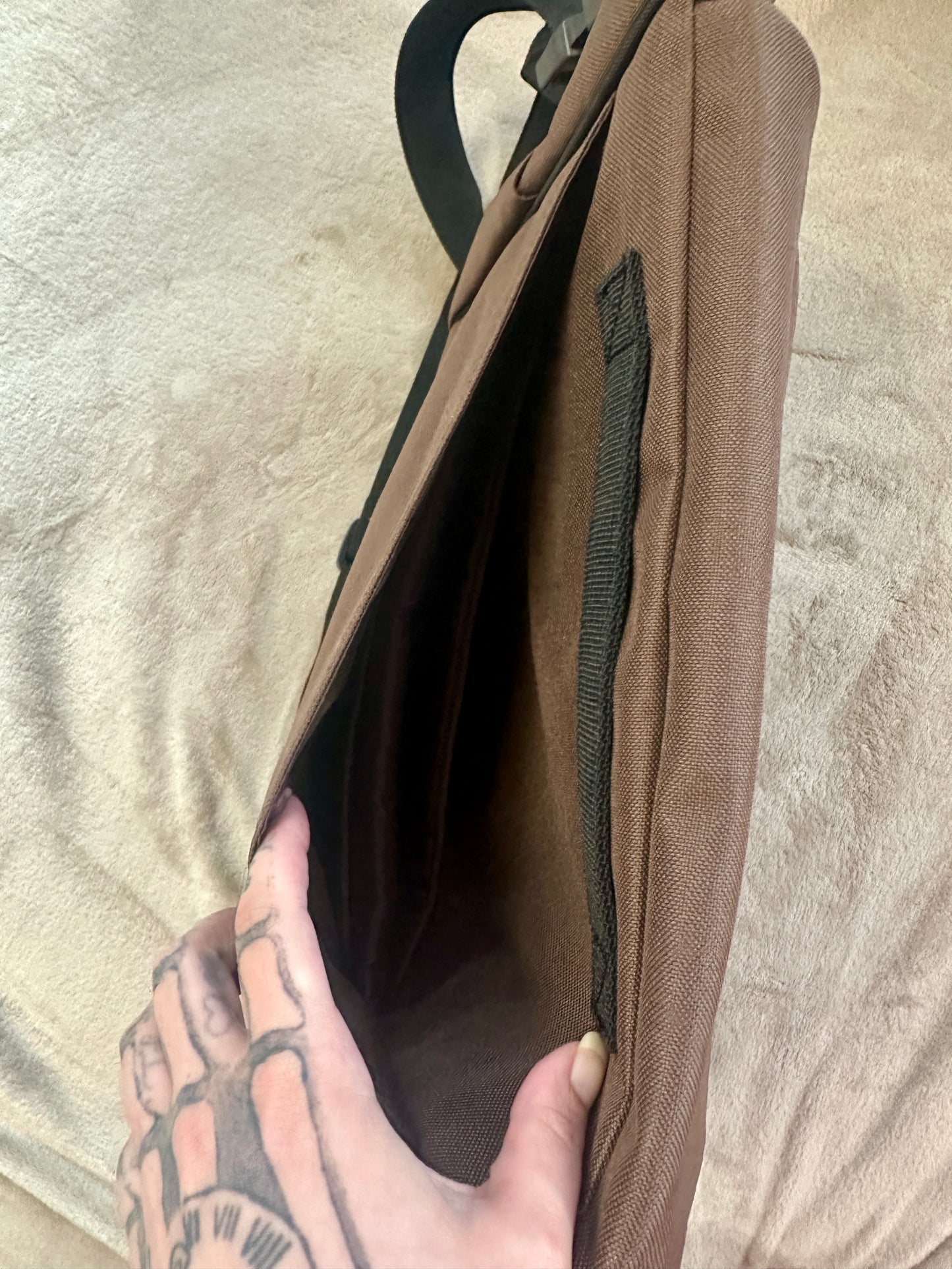 Brown diaper bag