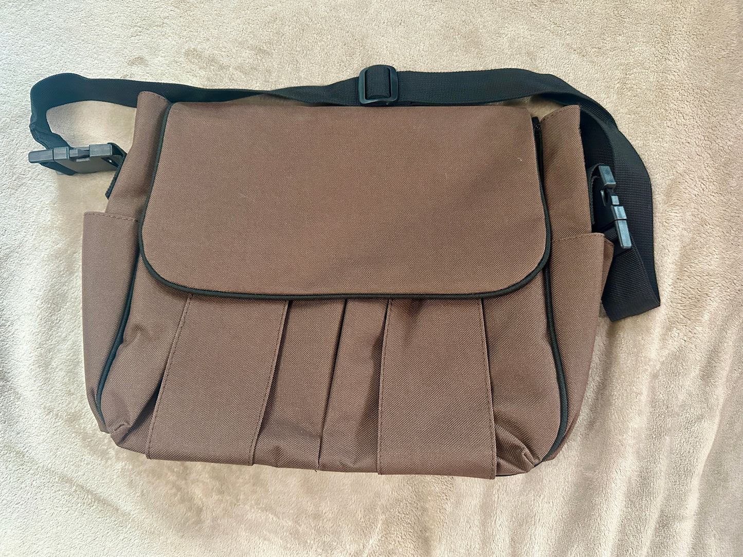 Brown diaper bag