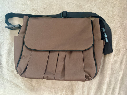 Brown diaper bag