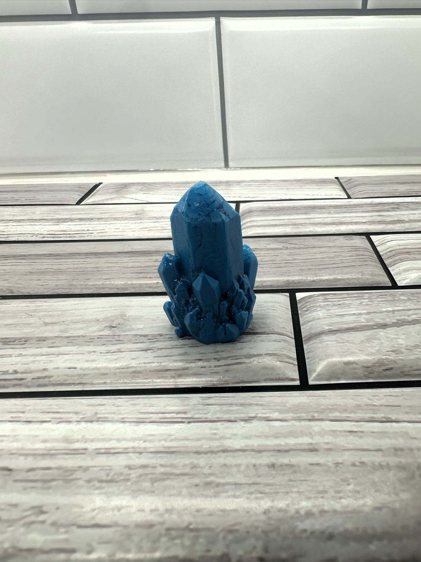 Mini Cobalt Monolith Resin Crystal