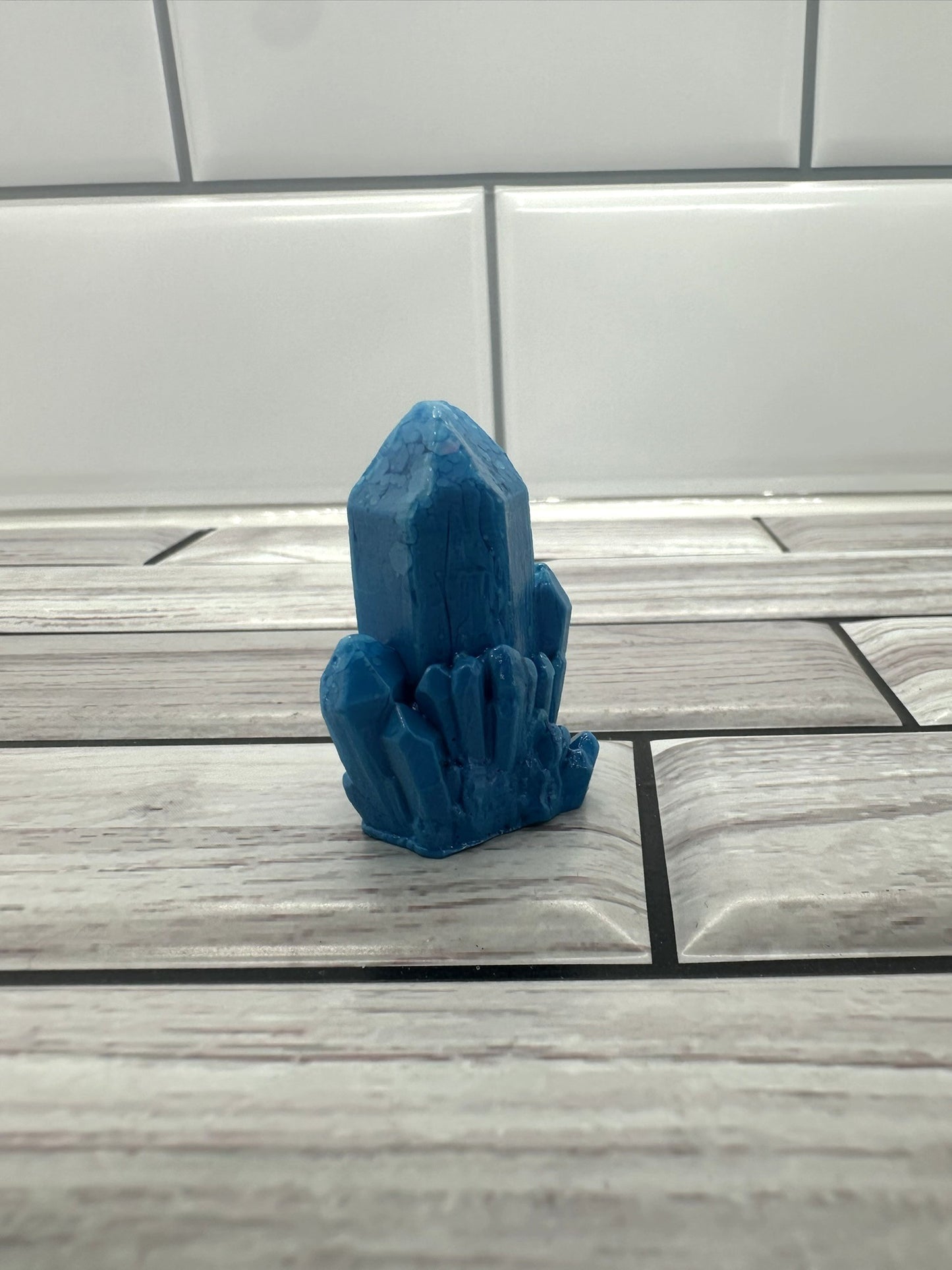 Mini Cobalt Monolith Resin Crystal