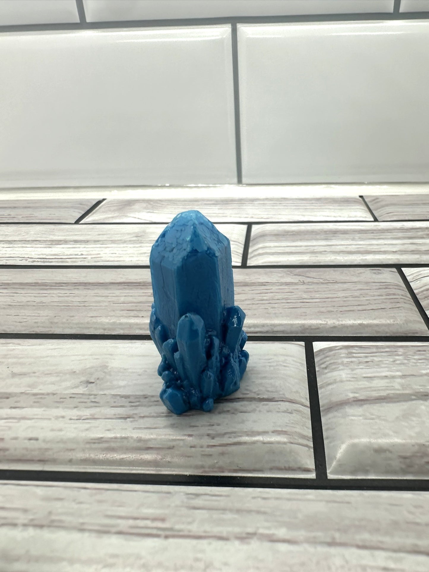 Mini Cobalt Monolith Resin Crystal