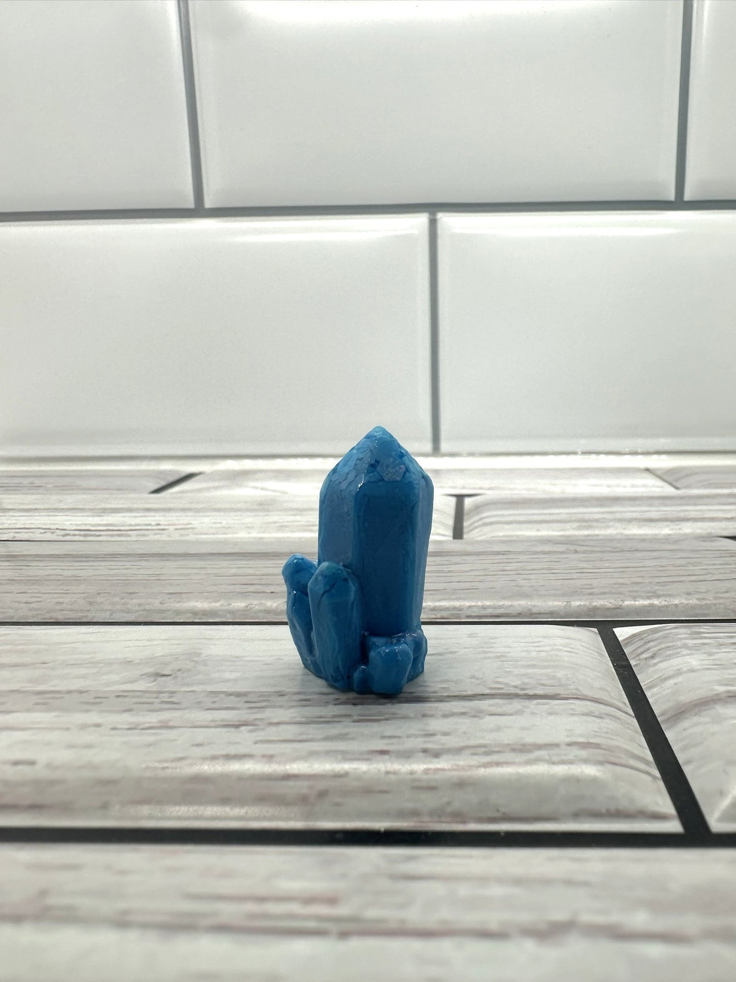 Mini Cobalt Monolith Resin Crystal #2