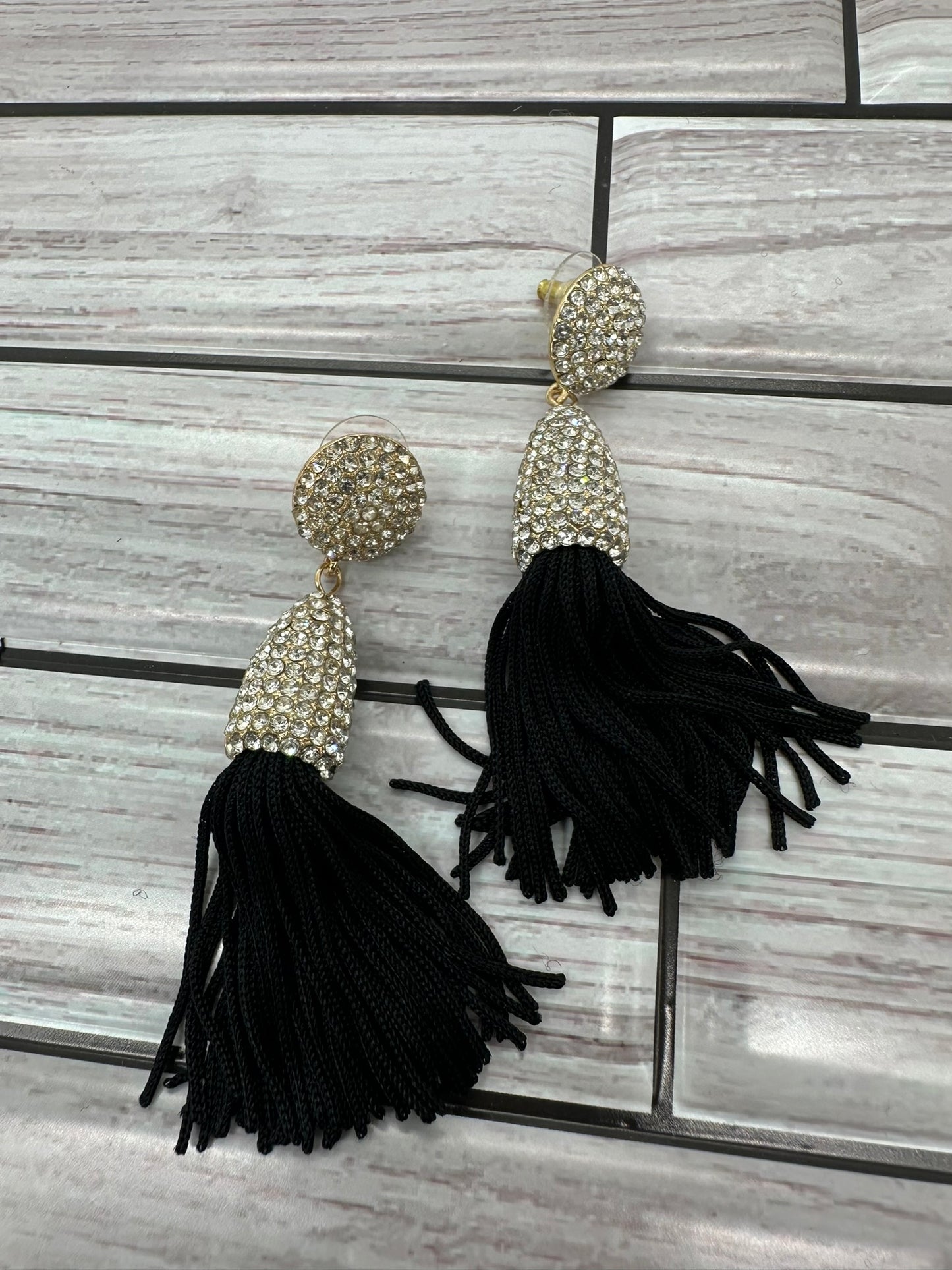 Black Tassel Earrings