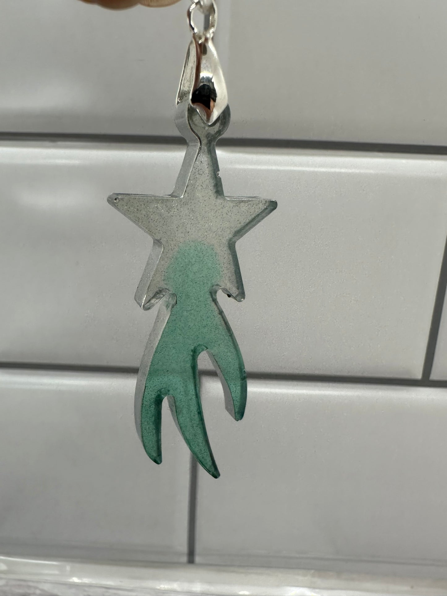 Celestial Shooting Star Resin Pendant