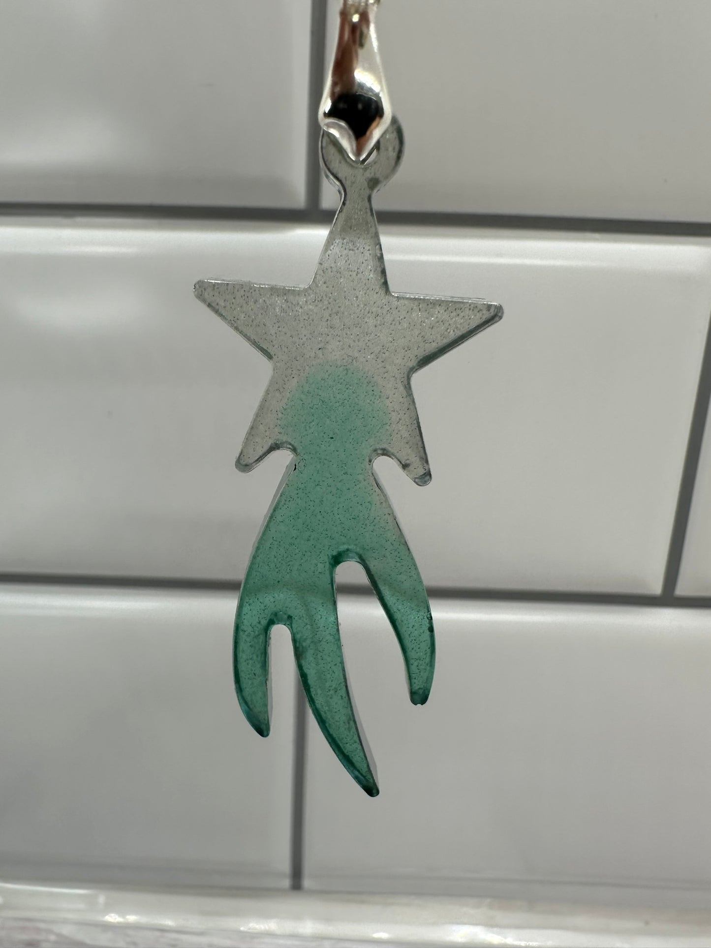 Celestial Shooting Star Resin Pendant