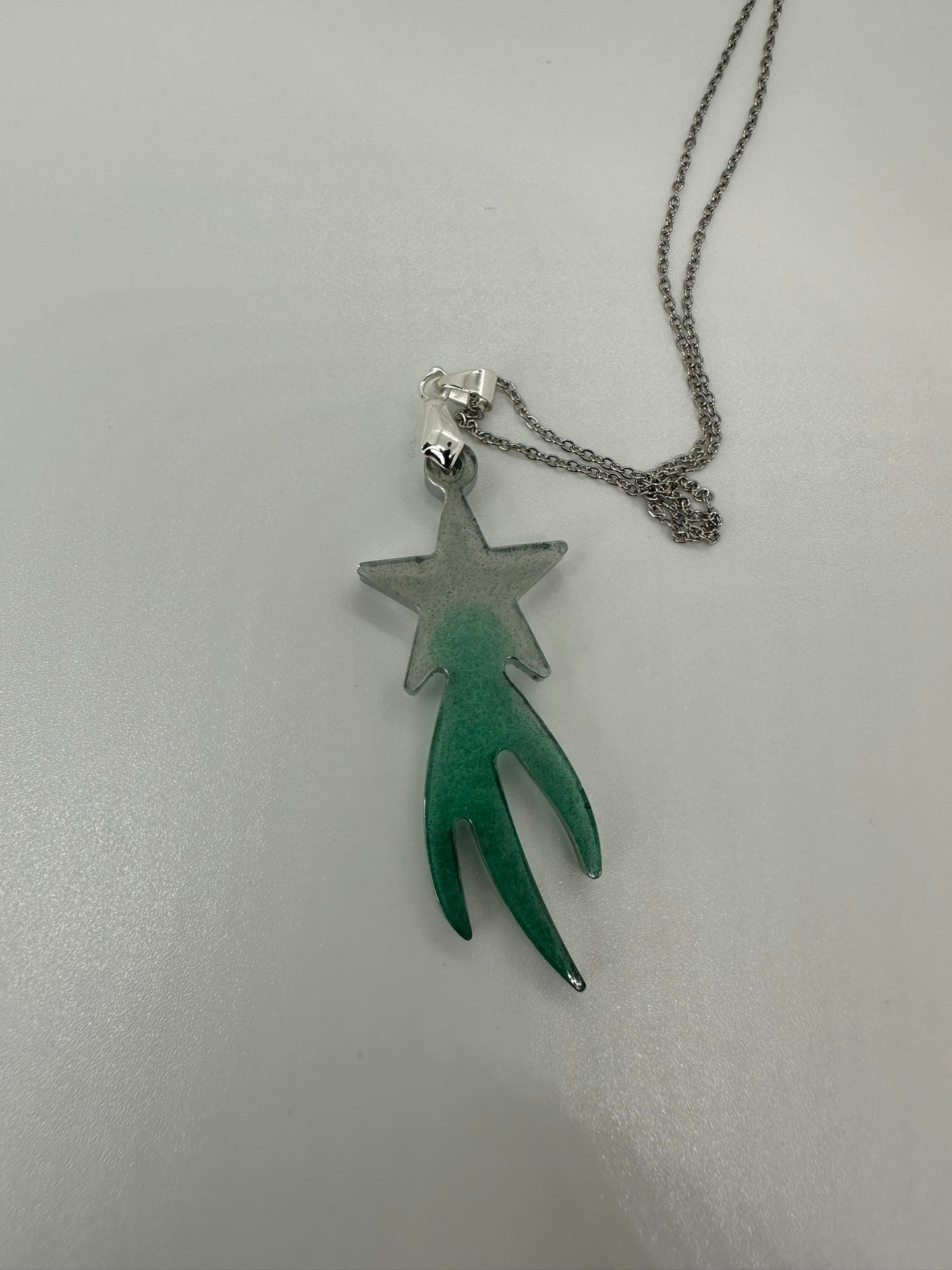 Celestial Shooting Star Resin Pendant